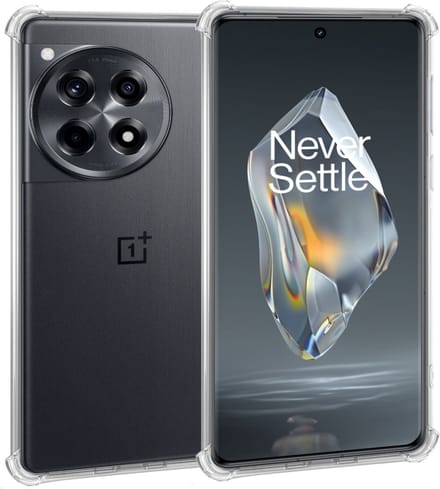 Geschikt voor OnePlus 12R - Hoesje - Shock Proof Case – Cover Transparant