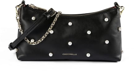 Coccinelle Aura Crossbody tas Leder 22 cm - Dames - noir