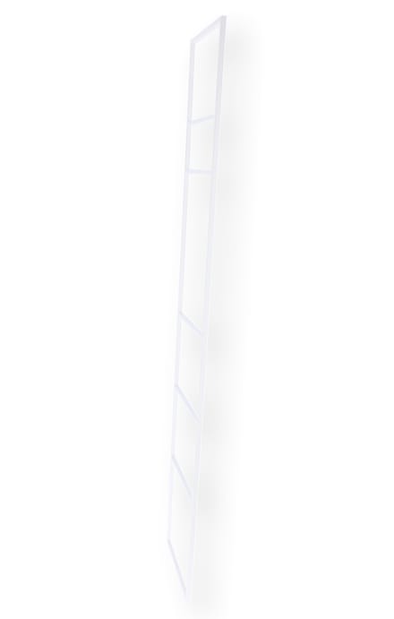 Jan Kurtz Lus handdoek ladder - wit