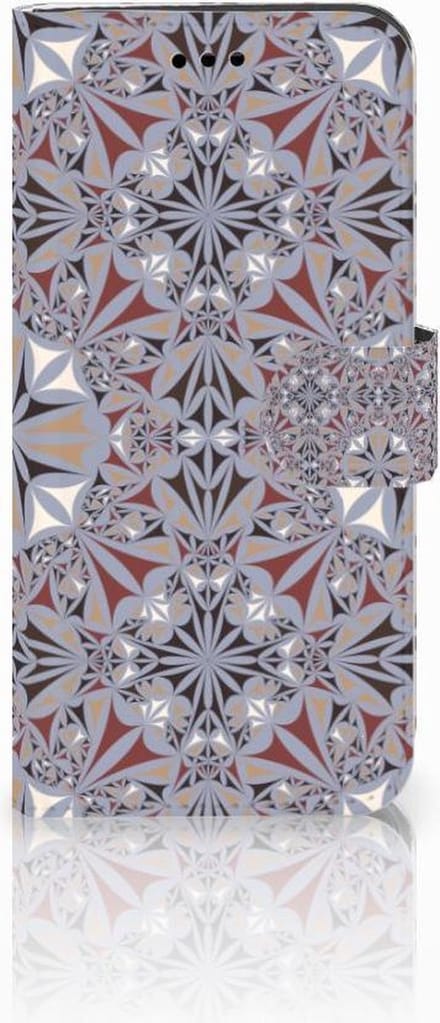 Huawei P10 Lite Bookcase Flower Tiles