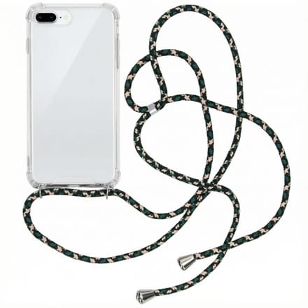 imoshion Hoesje - Geschikt voor Apple iPhone 8 Plus / 7 Plus - Backcover met koord - Green Multi Color