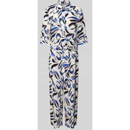 Jumpsuit van viscose met all-over motief
