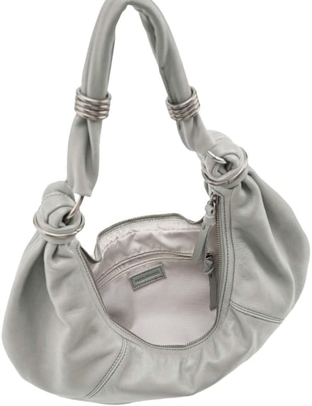 FREDsBRUDER Leren schoudertas Always With You Hobo Grey Taupe