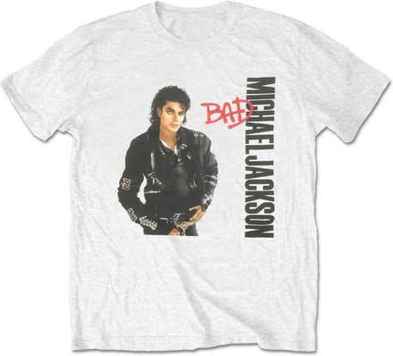Michael Jackson - Bad Heren T-shirt - S - Wit