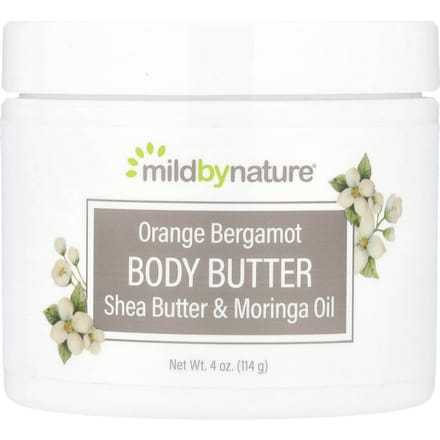 Mild By Nature, Sinaasappel Bergamot Body Butter, 4 fl oz (118 ml) white
