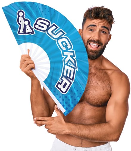 sucker - ventilator - 64 cm - blauw
