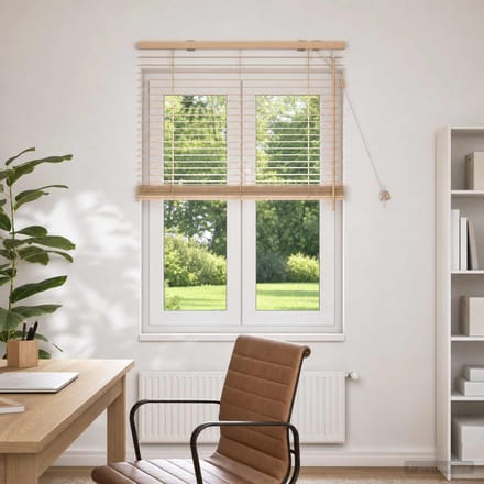 vidaXL - Venetiaanse - jaloezie - Eiken - Look - 85 - x - 130 - cm - 35 - mm