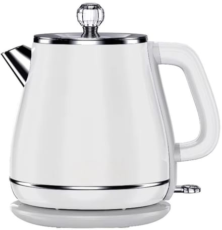 Luxe Waterkoker Retro | 1,8L | Vintage | 1800W | RVS | Wit