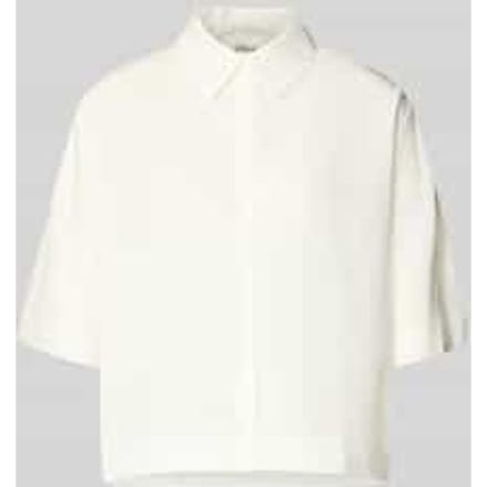 Korte Mouwen Blouse van Gemengde Viscose met Kraag en Knopsluiting Dames s.Oliver