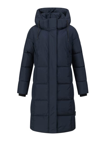 Marikoo dames lange gewatteerde winterjas Tabiaa XVI met capuchon & fleece