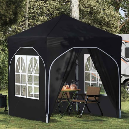 vidaXL - Pop-up - Feesttent - 192 - x - 192 - x - 245 - cm - Antraciet