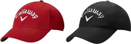 Callaway baseballcaps, Kleuren rood en zwart (2 stuks)