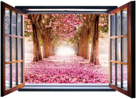 Flowers Pink Background Photo Wallcovering