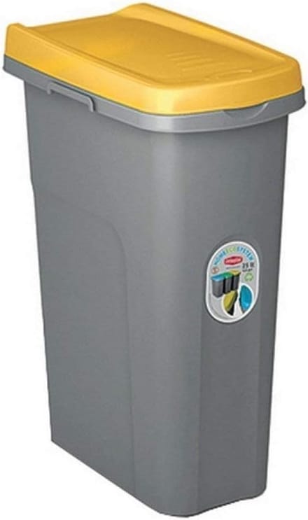 Gele Afvalemmer 25 Liter - Praktische en Stevige Pedaalemmer