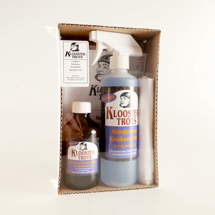 KloosterTrots Hardsteen Keukenblad Stripper/Impegnator Starterskit - Inhoud 750 ml - Prijs per set