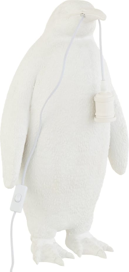 J-Line tafellamp Pinguïn - polyresin - wit - large