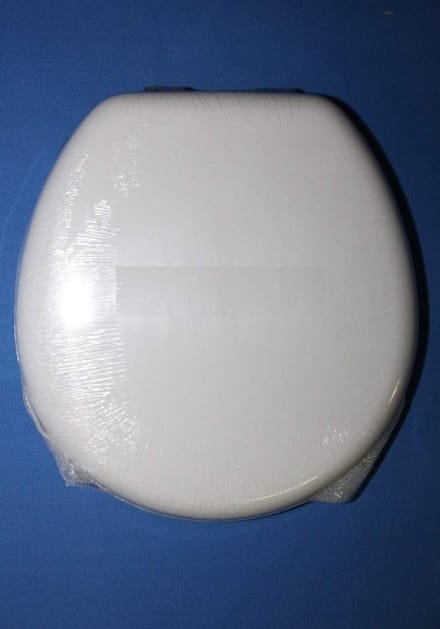 Toiletzitting Hout - Zitting Deksel - Badkamer Renovatie - Hars Coating - Wit
