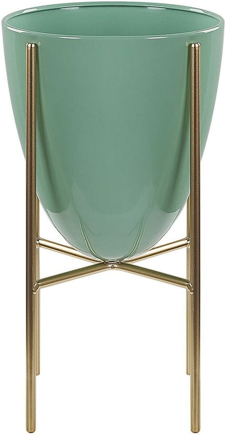 LEFKI - Plantenbak - Mintgroen - 16 cm - IJzer