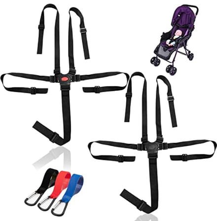 5-punts riem voor kinderstoel en kinderwagen - set van 2