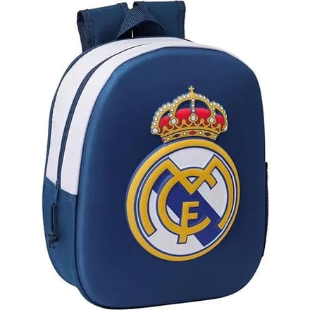 Kinderrugzak Real Madrid C.F. Zwart 27 x 33 x 10 cm 3D