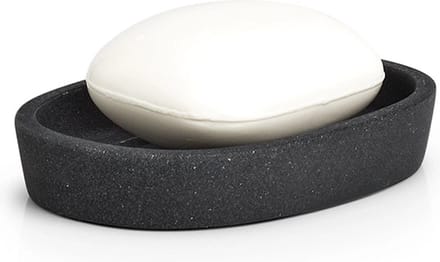 Zeller polyresin zeepschaaltje present - Zwart