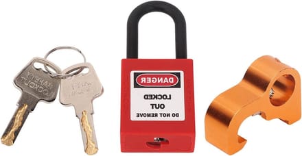 Complete Lockout Tagout Kit met Aluminium Micro Lockout Padlock voor Industriële Elektrische Schakelaars en Veiligheidssignalering