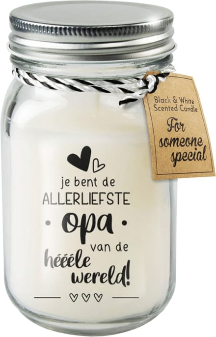 Black & White geurkaars - Opa