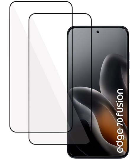 2x TechNow Screenprotector geschikt voor Motorola Edge 70 Fusion Screenprotector - Gehard Glas - Rounded - Proteqt+