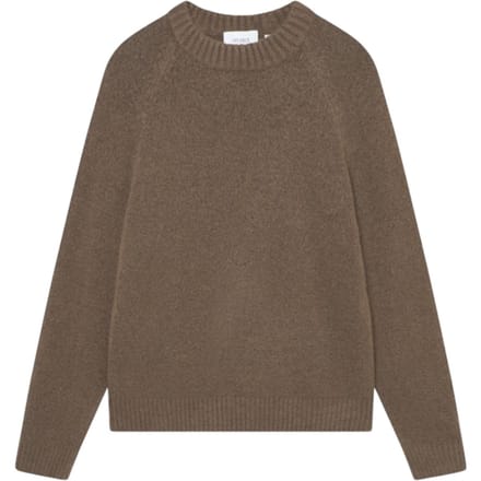 Les Deux Gilbert Crewneck Brei trui wol crew hals trui - Teak Bruin