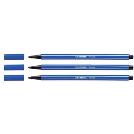 STABILO Pen 68 - Premium Viltstift - Korenbloem Blauw - per stuk