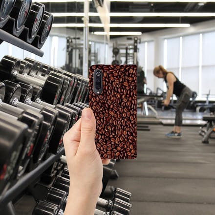 Xiaomi Mi 9 Flip Style Cover Koffiebonen