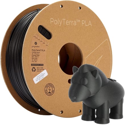 Dailygoods - PolyTerra Filament 1,75 mm 1000 g Zwart (Mat)