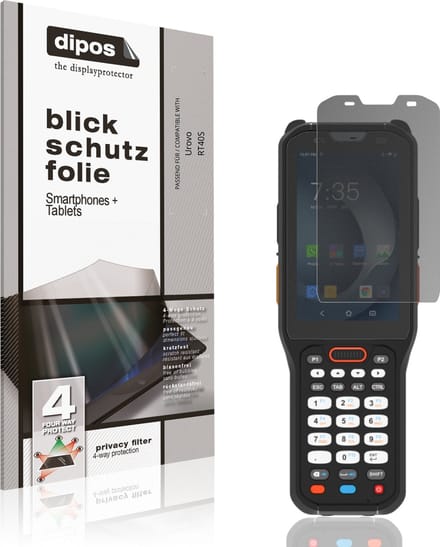 dipos – Matte Privacy Screenprotector geschikt voor Urovo RT40S | Anti-Spy Beschermfolie