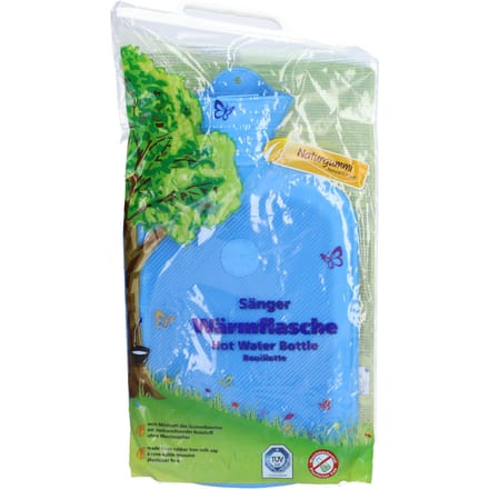 Sänger Warmwaterkruik 2L – Blauw Effen & Geribbeld 1