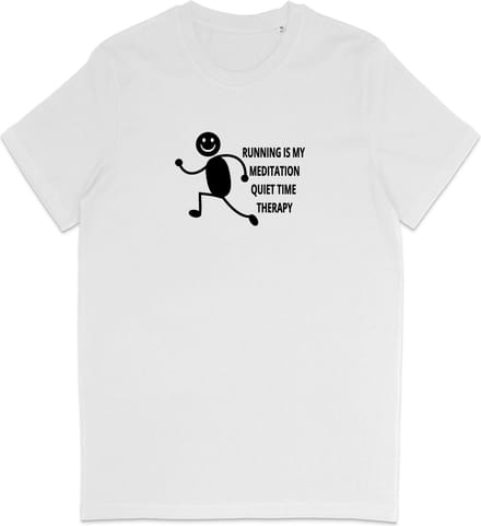 T Shirt Dames Heren - Hardlopers - Quote Grappig - Joggers - Wit - Maat M
