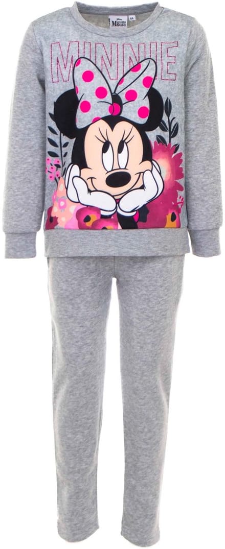 Disney Minnie Mouse Joggingpak - Trainingspak - Huispak - Grijs - Maat 92/98 (3 jaar)