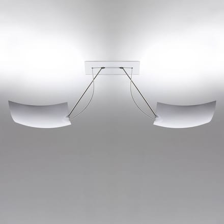 Ingo Maurer 2x18x18 LED plafondlamp, 2-lamps