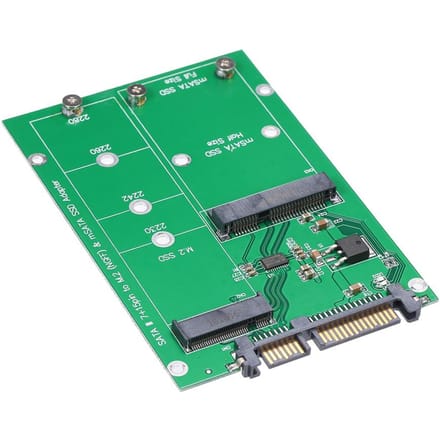 M.2 NGFF naar SATA Adapterkaart MSATA SSD naar SATA III Converter Ondersteuning 2230 2242 2260 2280