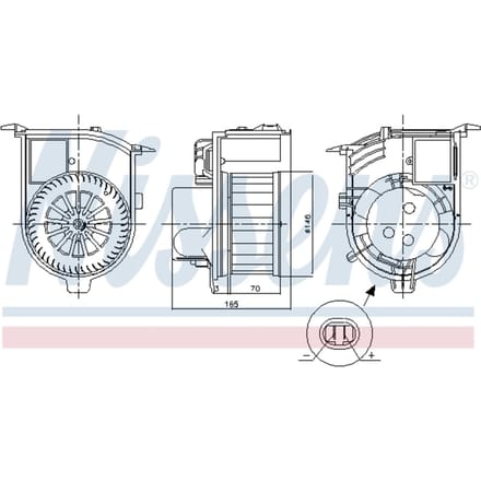 Binnenventilator NISSENS 87843