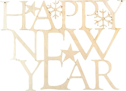 Serenti Indoor Kerstversiering 2022 "Happy New Year"