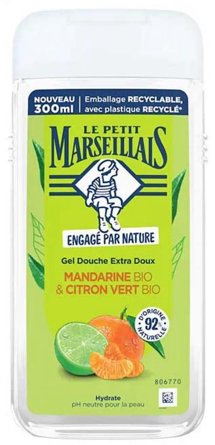 Le Petit Marseillais Extra Gentle Douchegel Organic Mandarijn & Limoen 250 ml