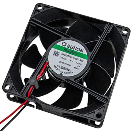24V DC 1,56W Axiale Ventilator 80x80x25mm - 69,6m³/h