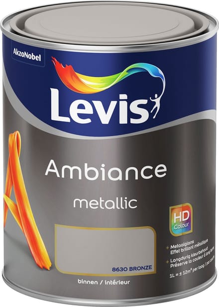 Levis - Ambiance Mur Metallic - Brons - 1 L