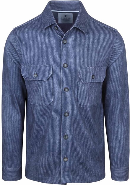 Desoto Overshirt Cord Optics Blauw - Maat M - Heren