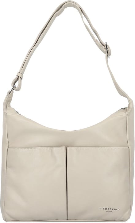 LIEBESKIND BERLIN Leren Schoudertas Hera Sheep Natural Hobo Bag Milk Crème