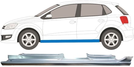 Volledige dorpel voor Volkswagen Polo 2009-2017 / Links