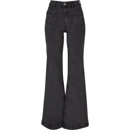Urban Classics Damesjeans: vintage flared denim broek voor dames