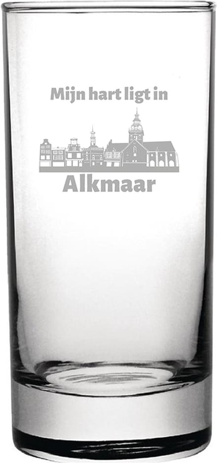 Gegraveerde longdrinkglas 28,5cl Alkmaar