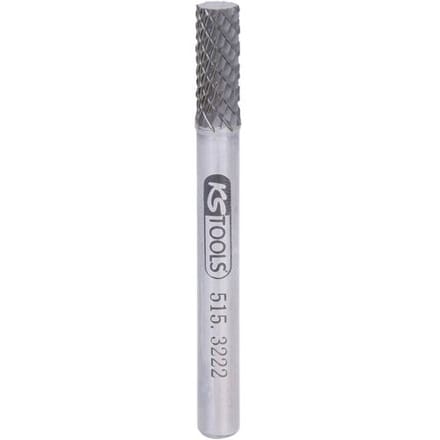 KS Tools 5153222 Freesstift Hardmetaal Cilinder Lengte 61 mm Afmeting, Ø 6 mm Werklengte 40 mm Schachtdiameter 6.0 mm