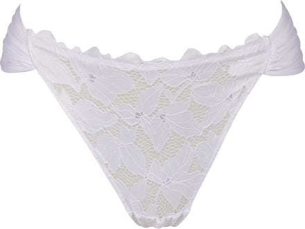After Eden Morgan - String met wrinkle effect -Dames Onderbroek - Wit- Maat S